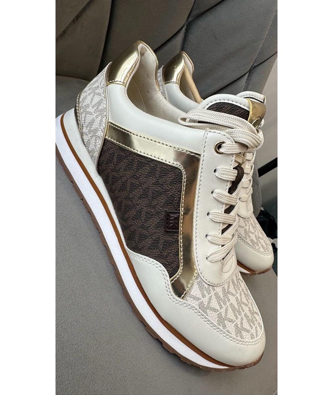 MICHAEL KORS Бежевые кроссовки, фото 3