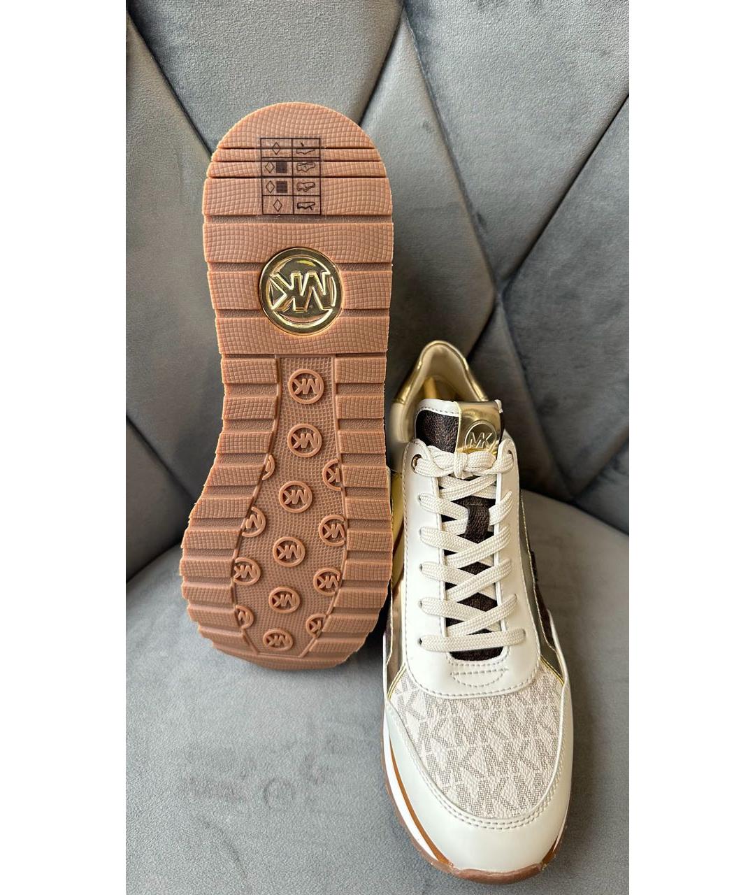 MICHAEL KORS Бежевые кроссовки, фото 8