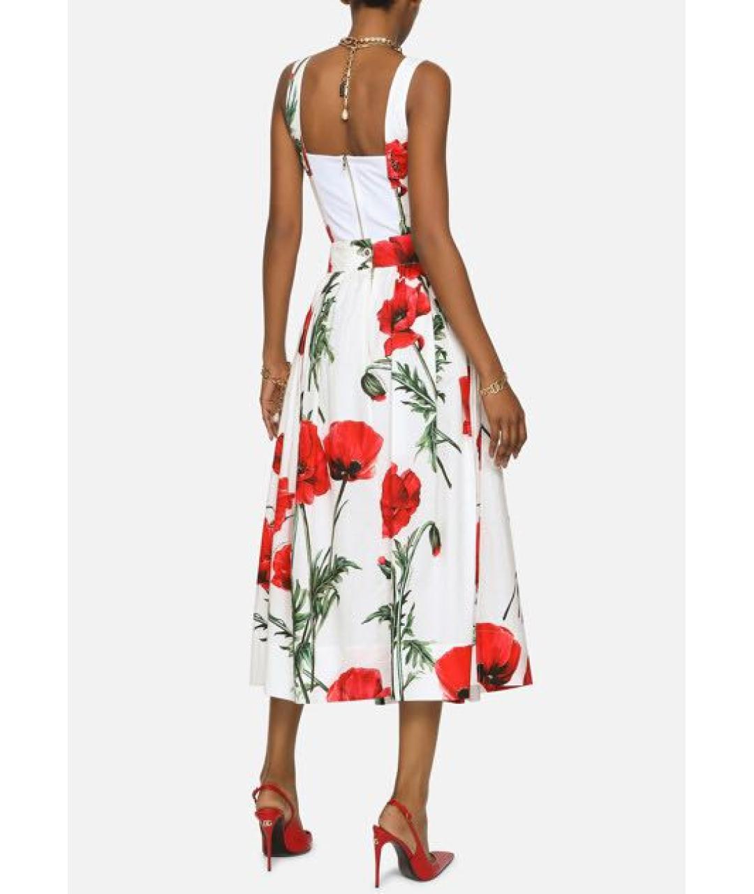 DOLCE&GABBANA Мульти хлопковый костюм с юбками, фото 8