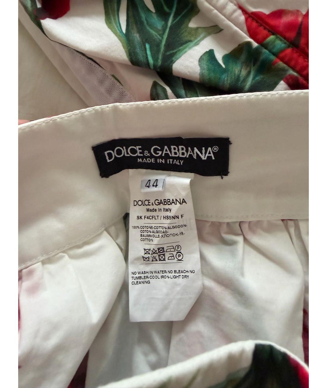 DOLCE&GABBANA Мульти хлопковый костюм с юбками, фото 3
