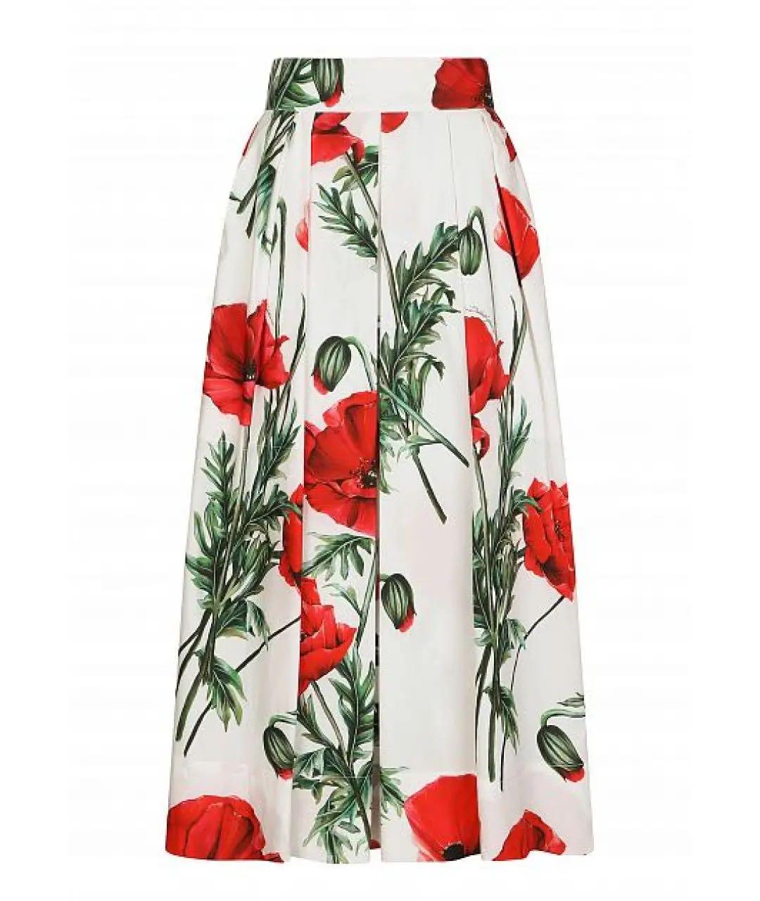 DOLCE&GABBANA Мульти хлопковый костюм с юбками, фото 2