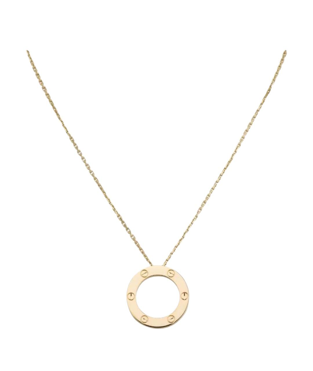 CARTIER Золотое колье из желтого золота, фото 1