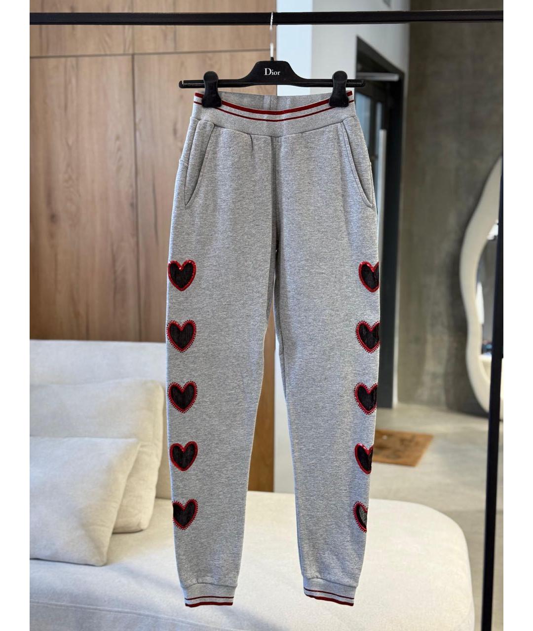 PHILIPP PLEIN Серые спортивные брюки и шорты, фото 3