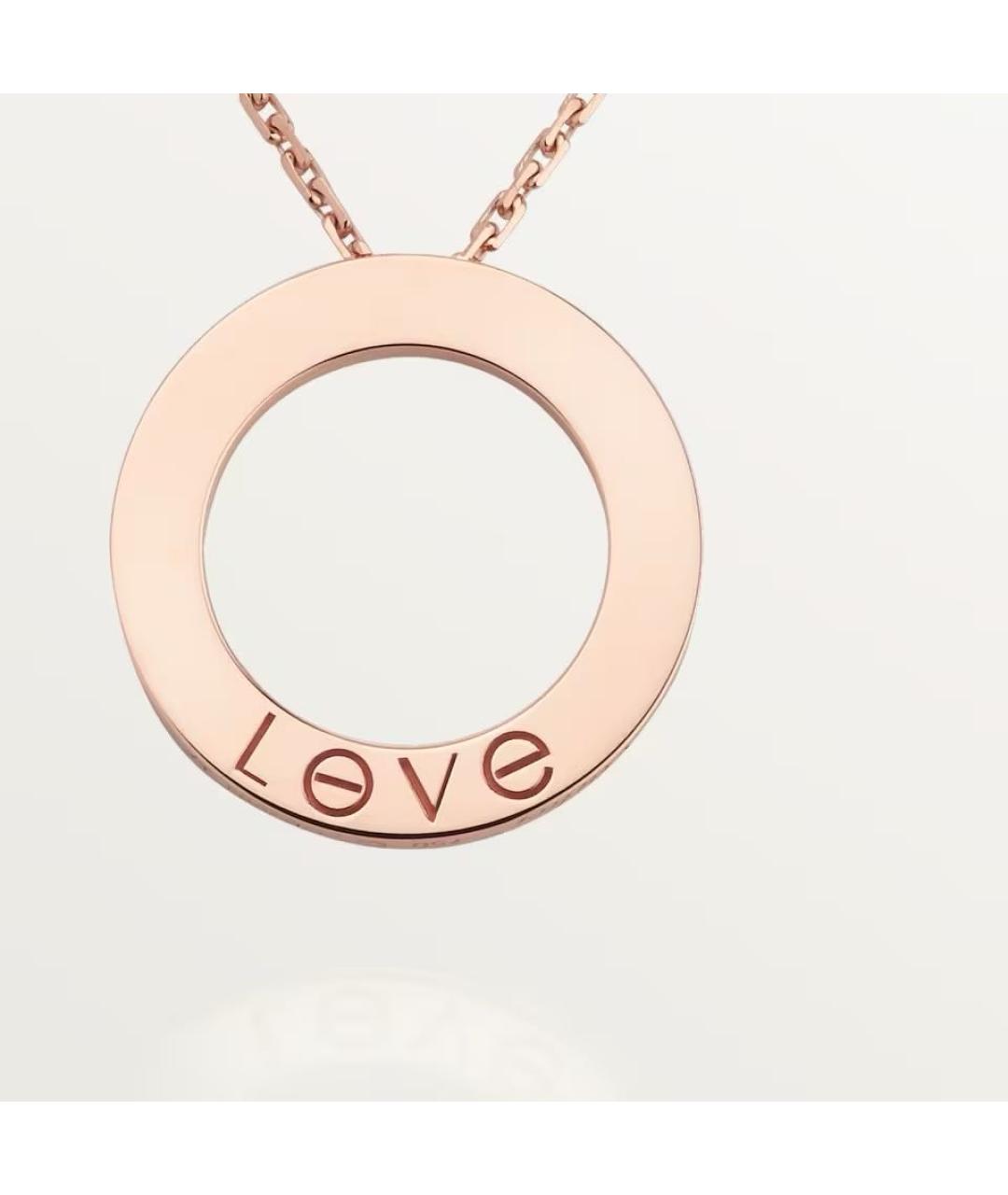 CARTIER Розовое колье из розового золота, фото 3