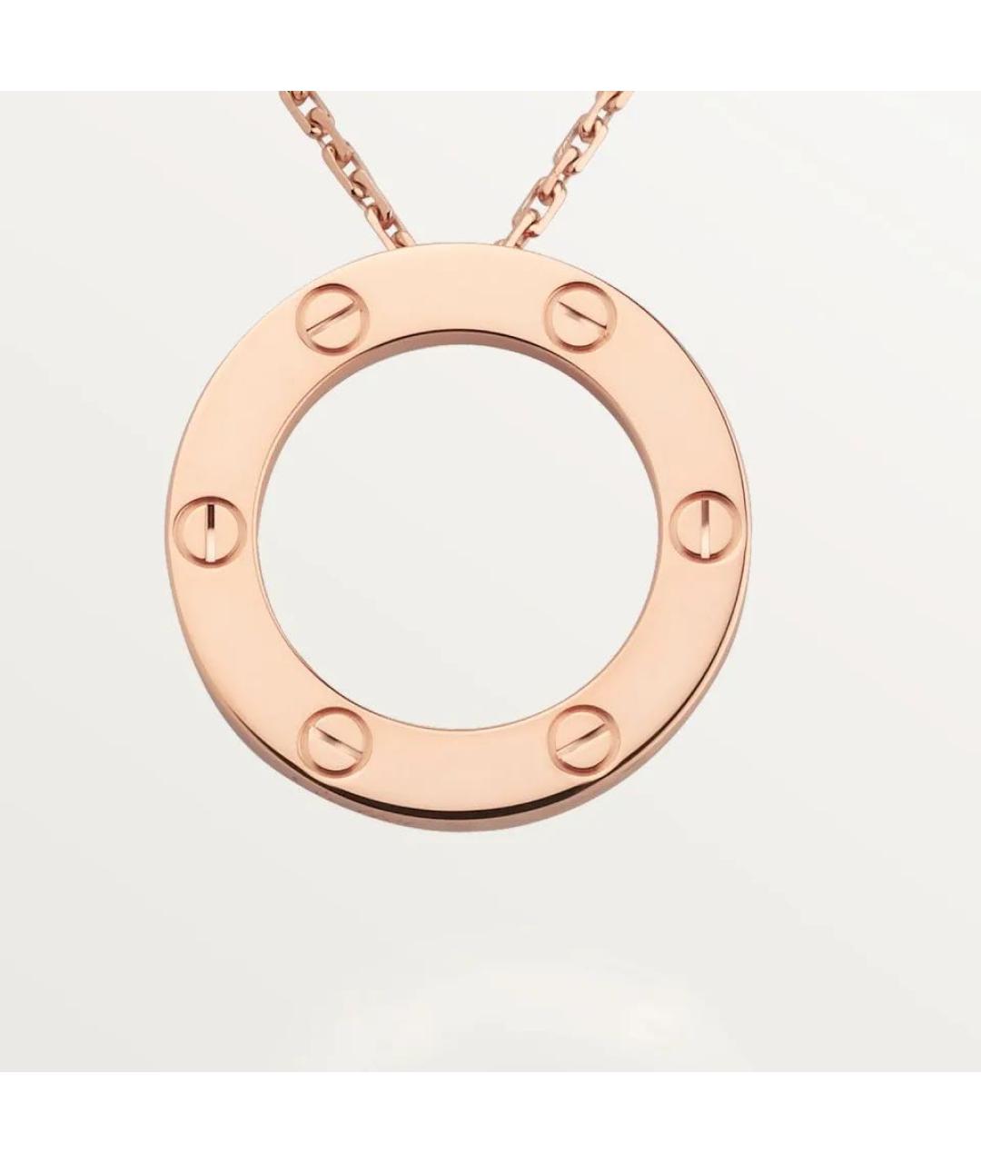 CARTIER Розовое колье из розового золота, фото 2