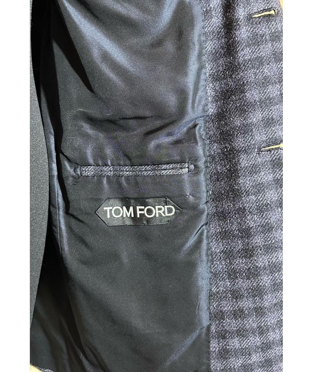 TOM FORD Серый шерстяной пиджак, фото 5