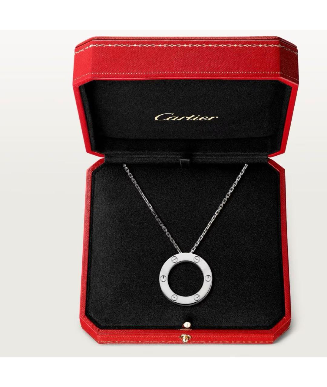 CARTIER Серебряное колье из белого золота, фото 7