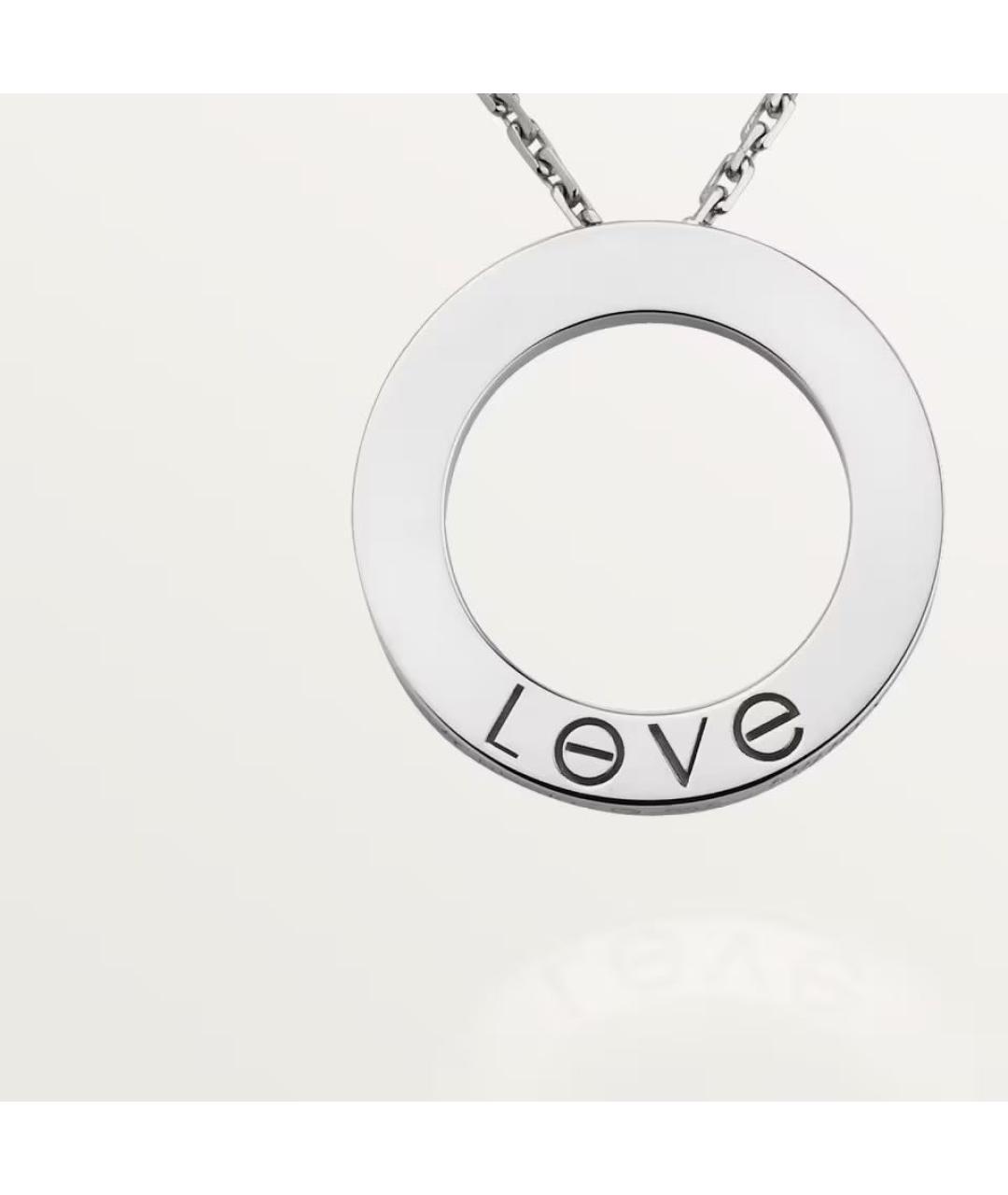 CARTIER Серебряное колье из белого золота, фото 3