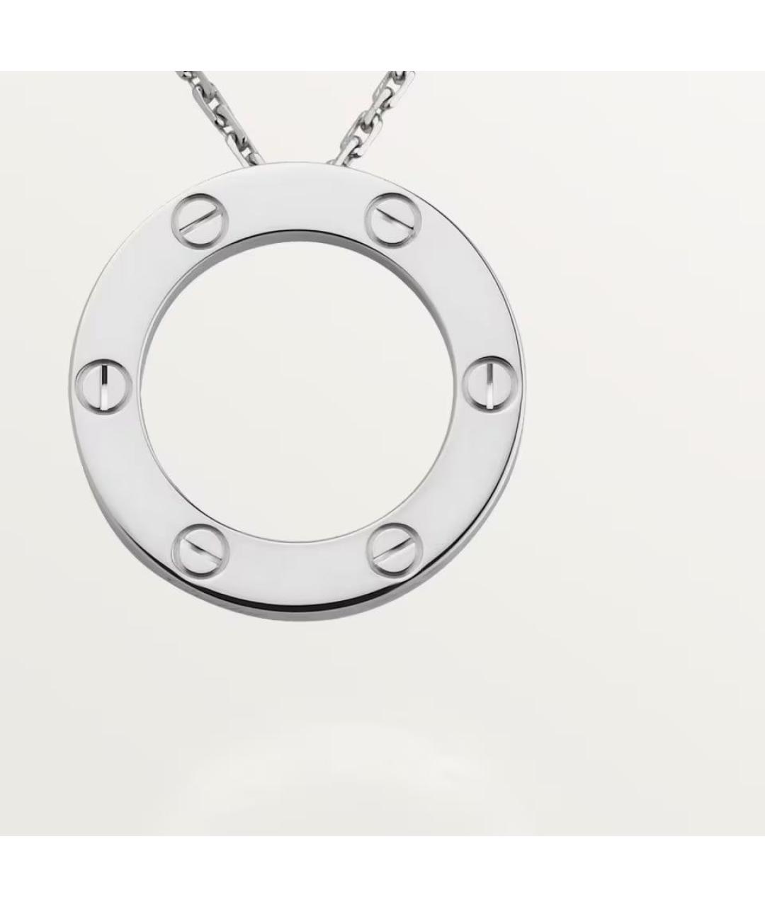 CARTIER Серебряное колье из белого золота, фото 2