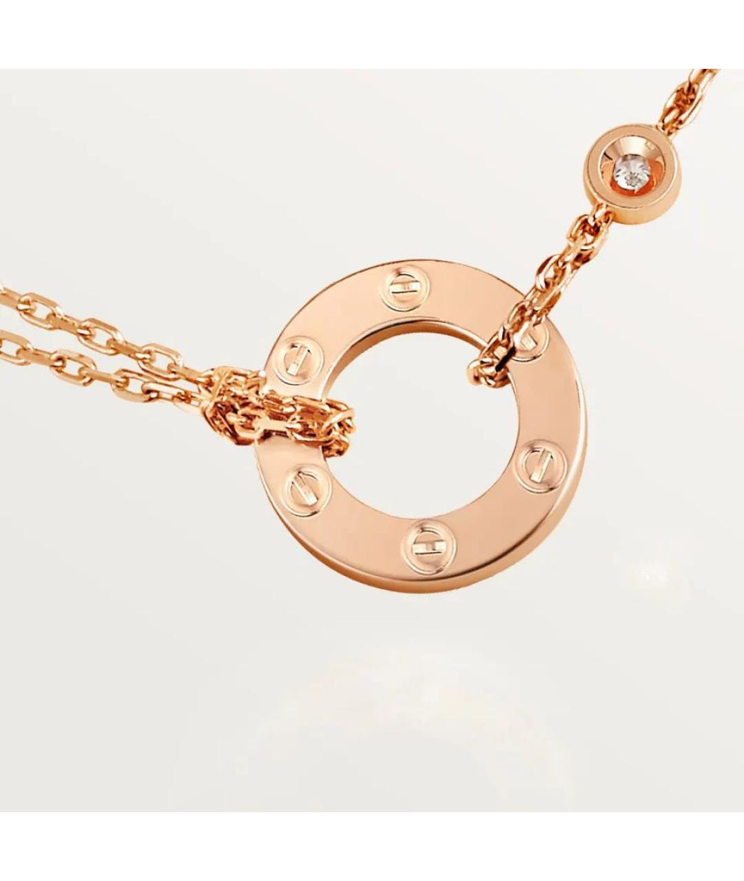 CARTIER Розовое колье из розового золота, фото 4