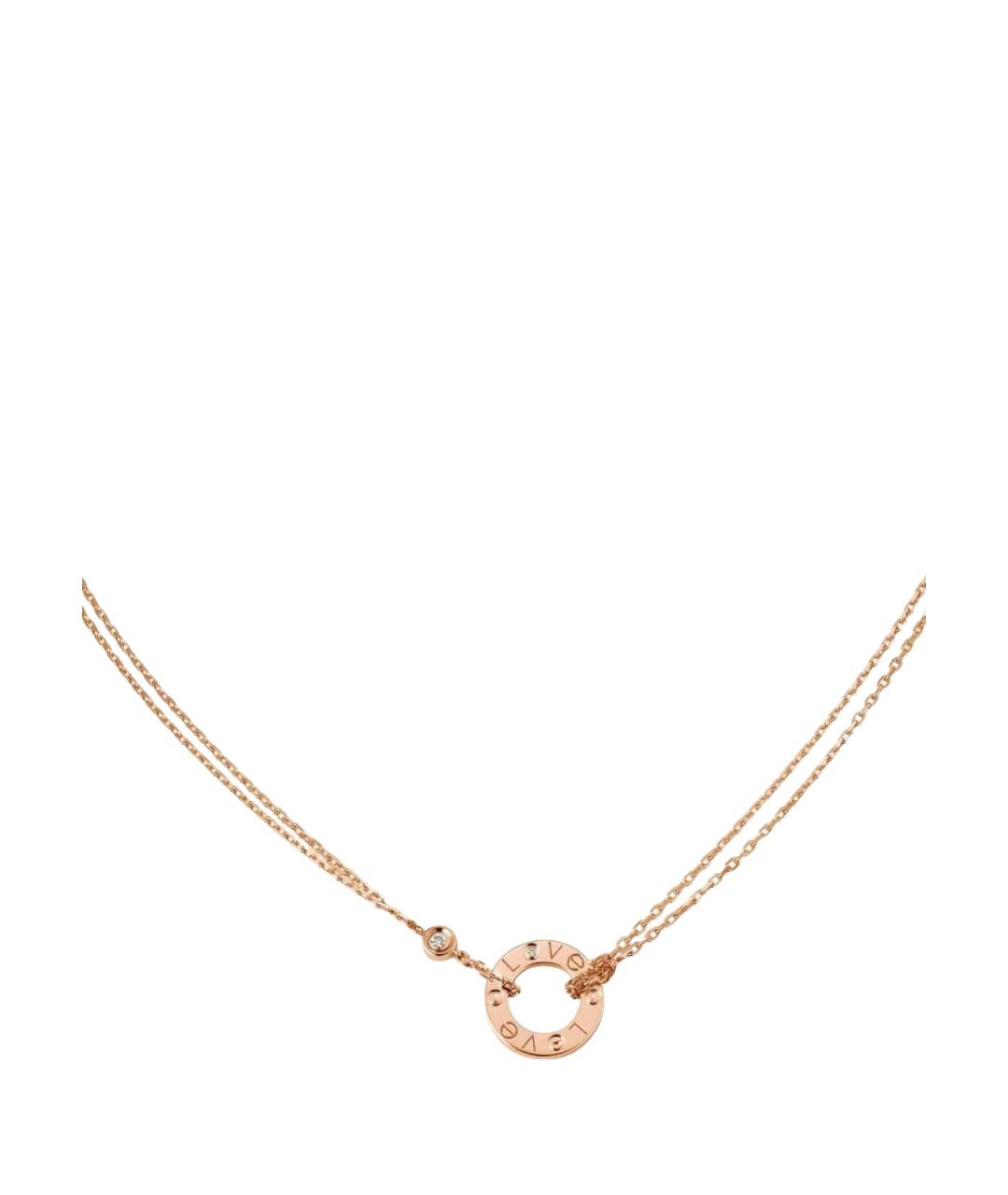 CARTIER Розовое колье из розового золота, фото 1
