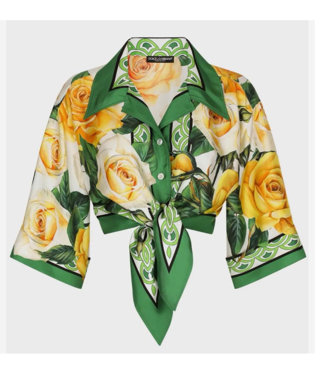 DOLCE&GABBANA Мульти хлопковый костюм с юбками, фото 8