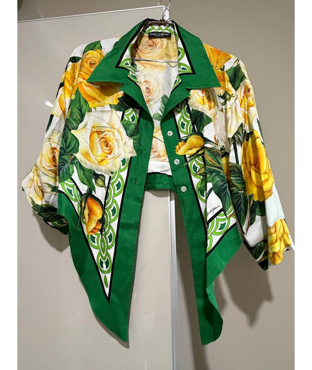 DOLCE&GABBANA Мульти хлопковый костюм с юбками, фото 6