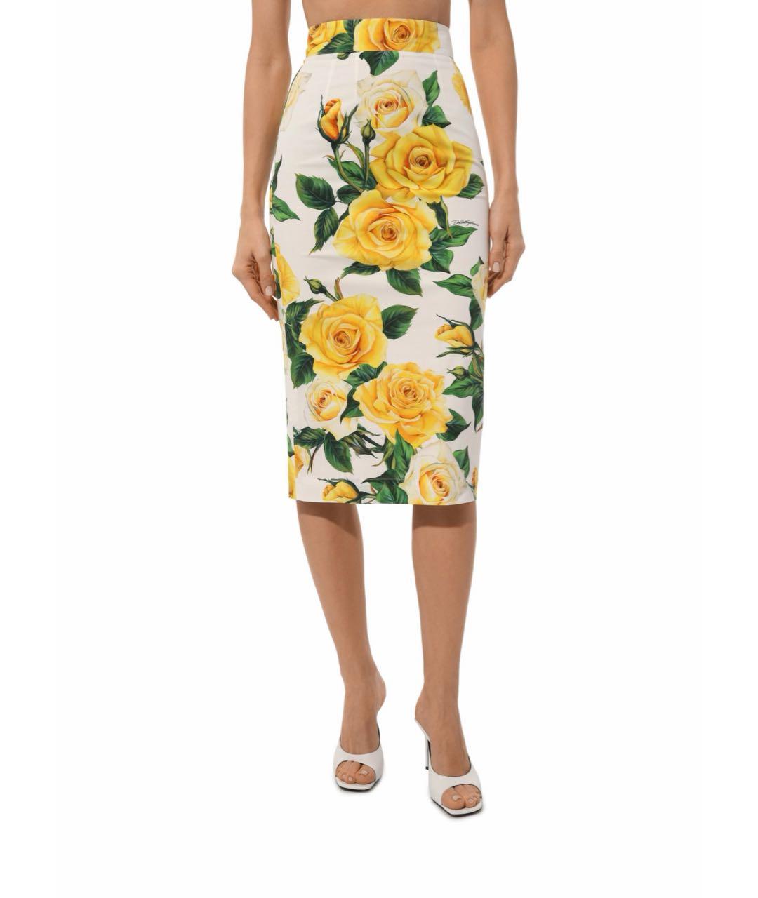 DOLCE&GABBANA Мульти хлопковый костюм с юбками, фото 7