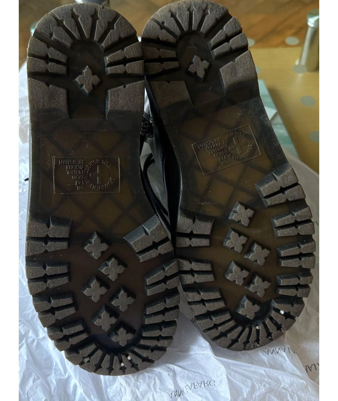 DR. MARTENS Черные кожаные ботинки, фото 5