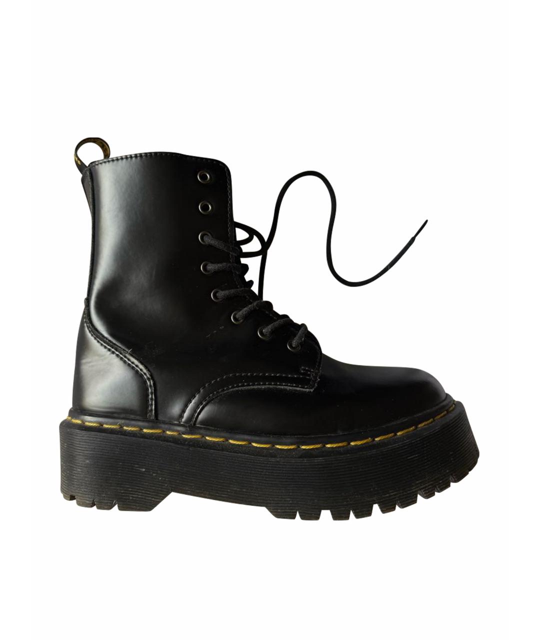 DR. MARTENS Черные кожаные ботинки, фото 1