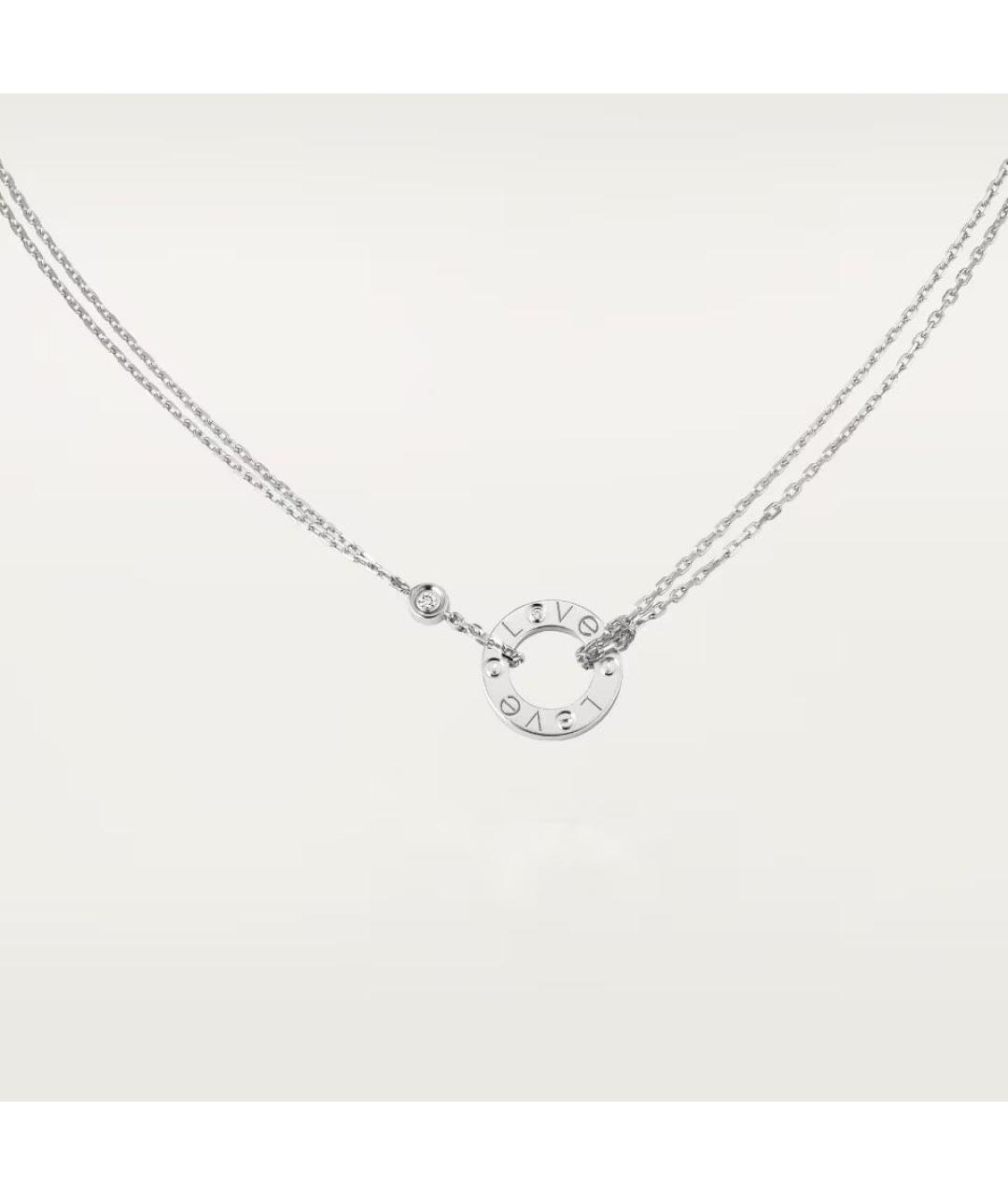 CARTIER Серебряное колье из белого золота, фото 7