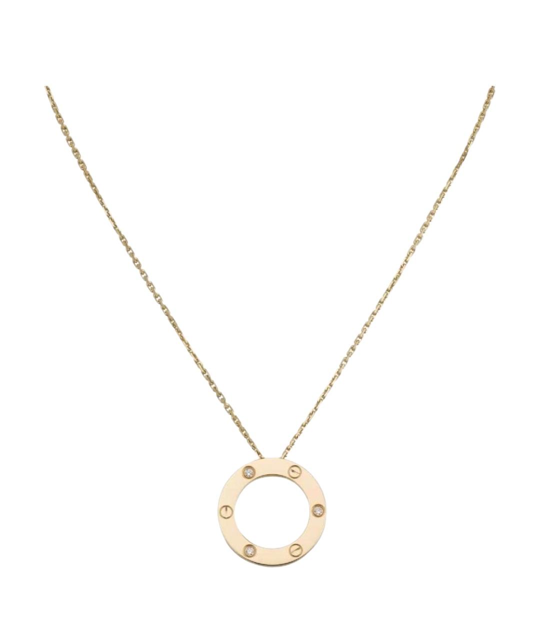 CARTIER Золотое колье из желтого золота, фото 1