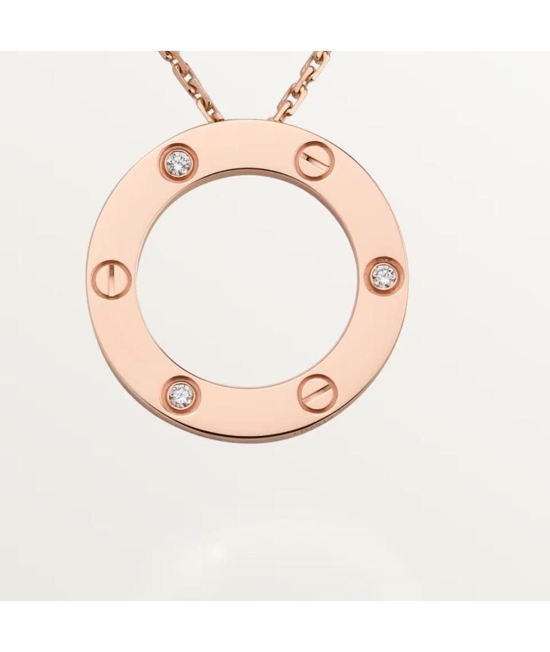 CARTIER Розовое колье из розового золота, фото 2