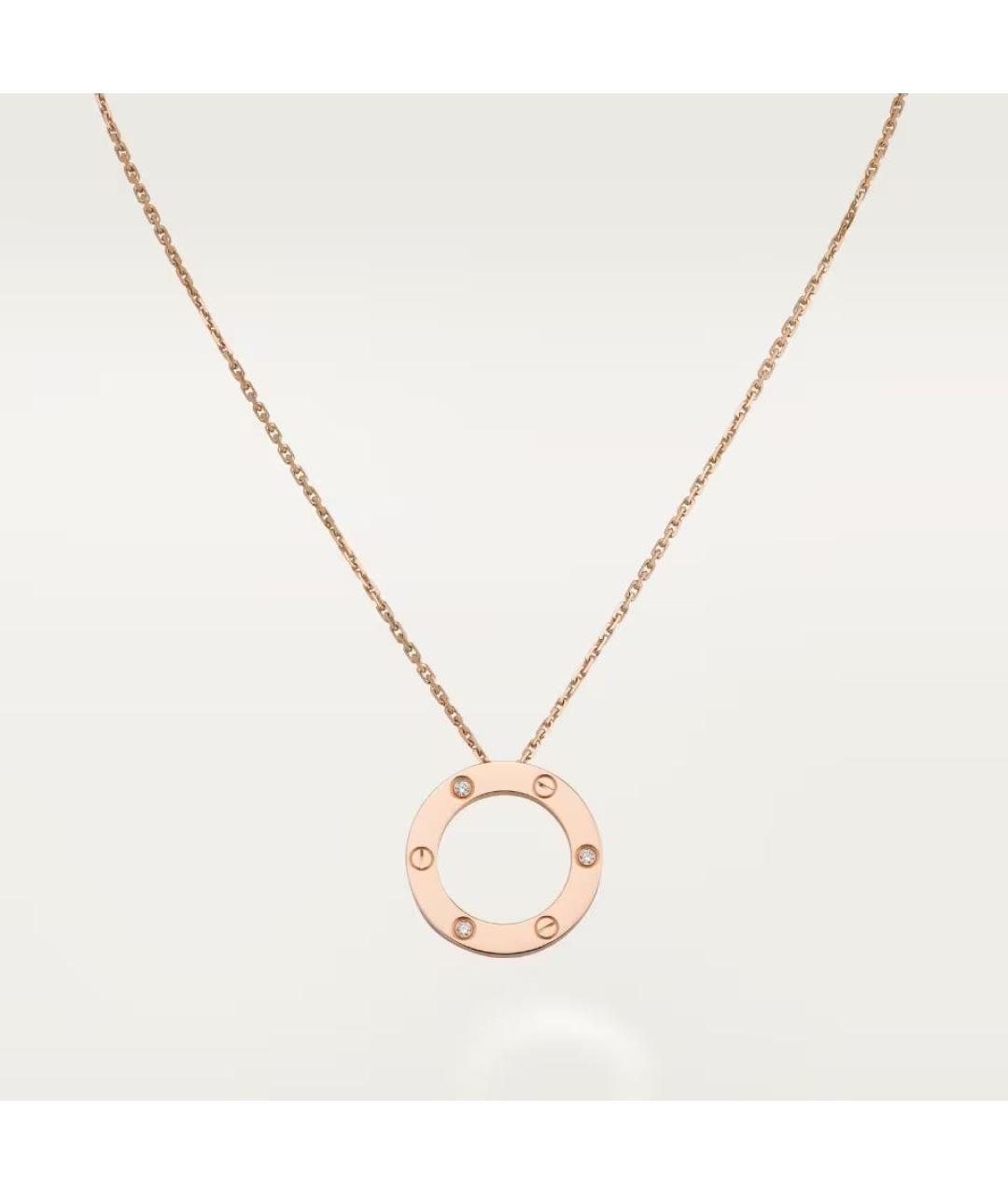 CARTIER Розовое колье из розового золота, фото 8