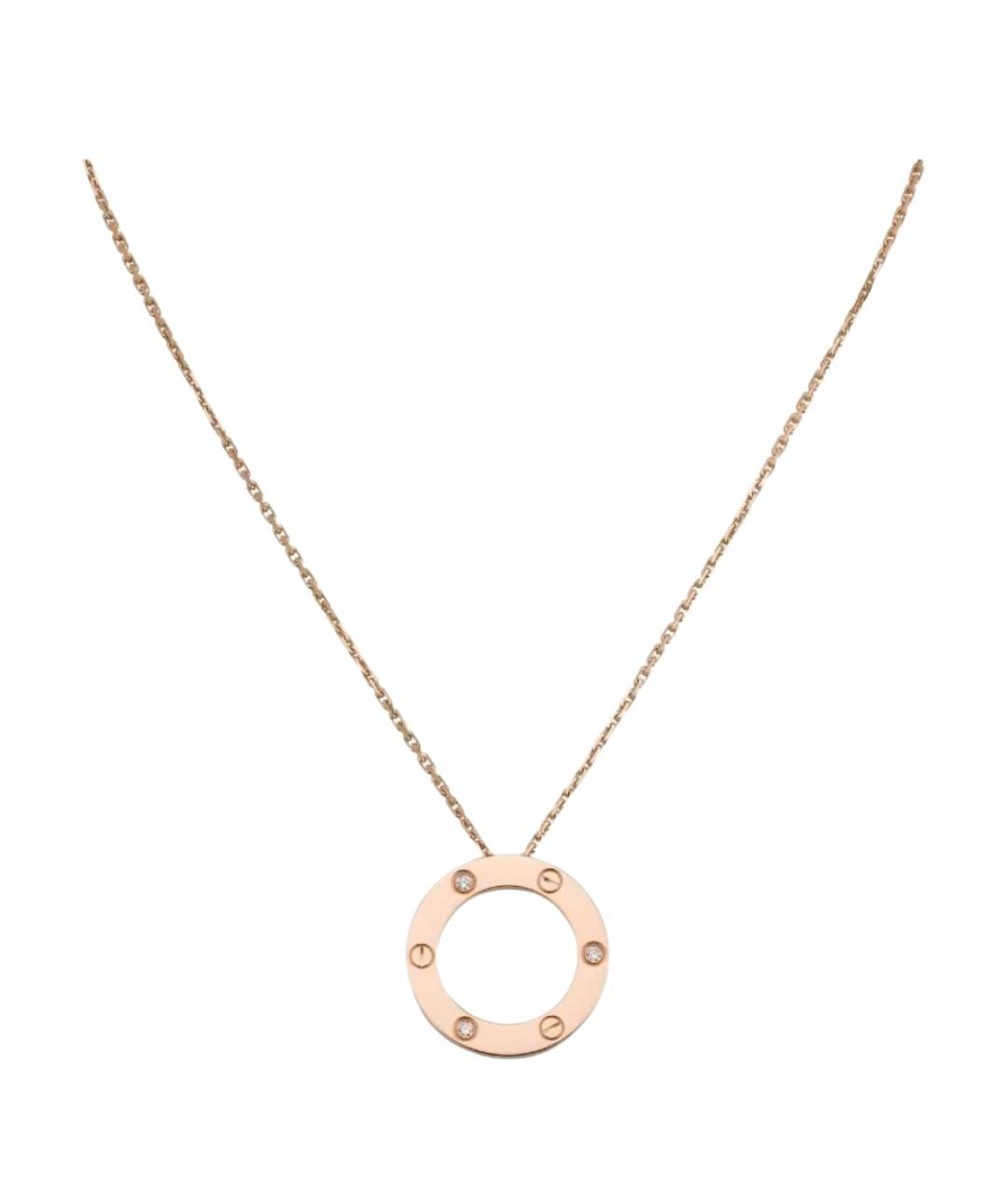 CARTIER Розовое колье из розового золота, фото 1