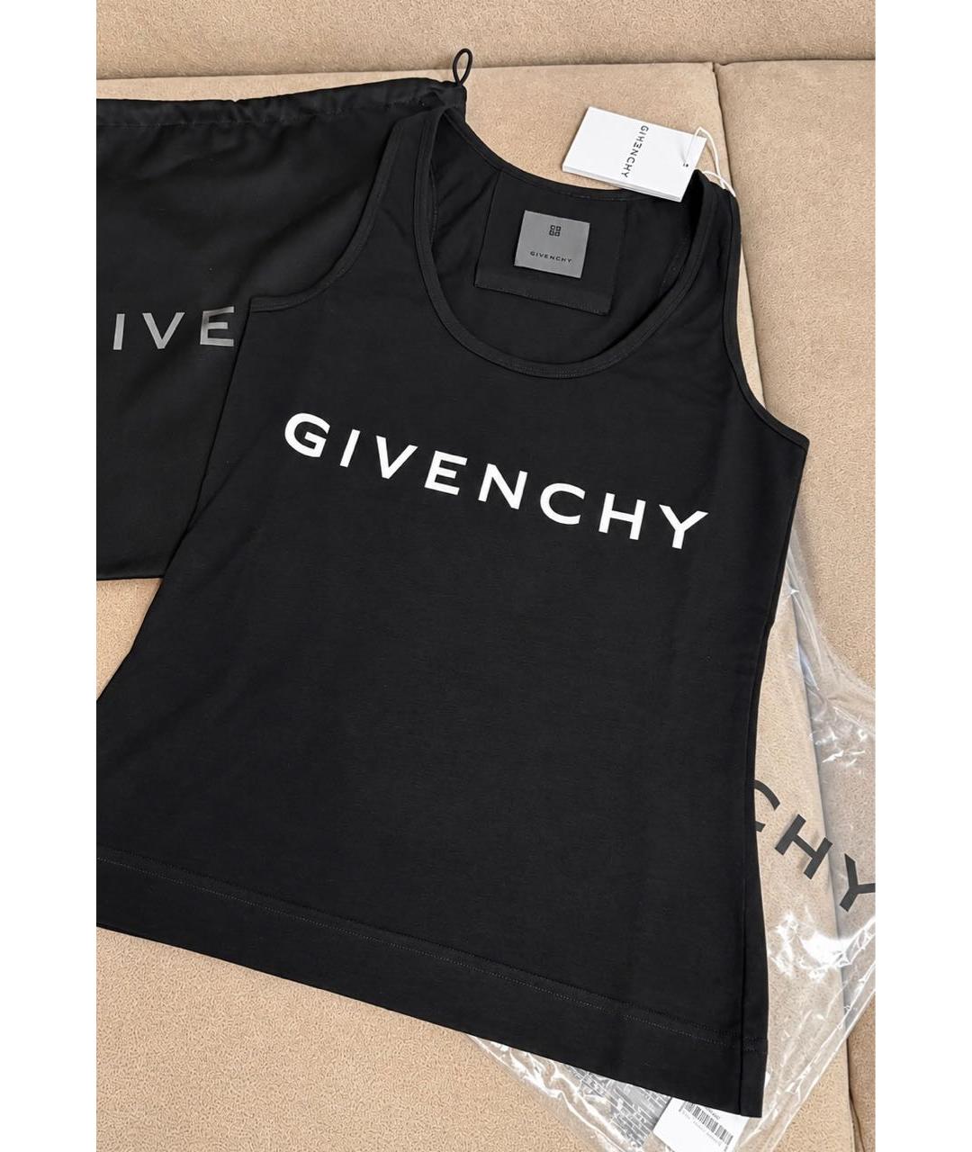 GIVENCHY Черная майка, фото 3