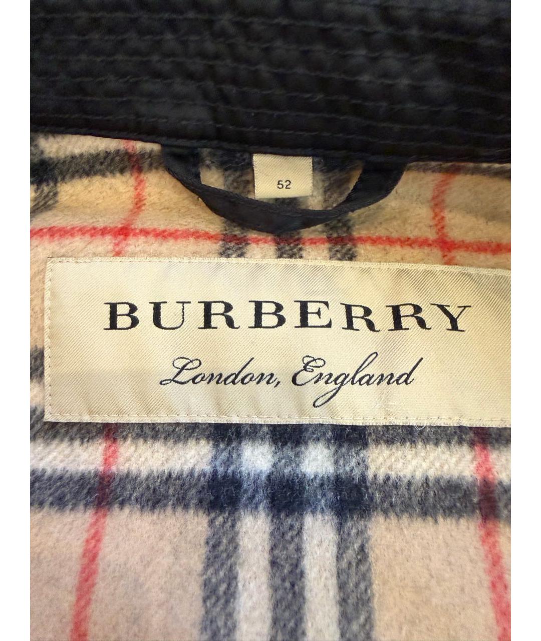 BURBERRY Черная нейлоновая куртка, фото 5
