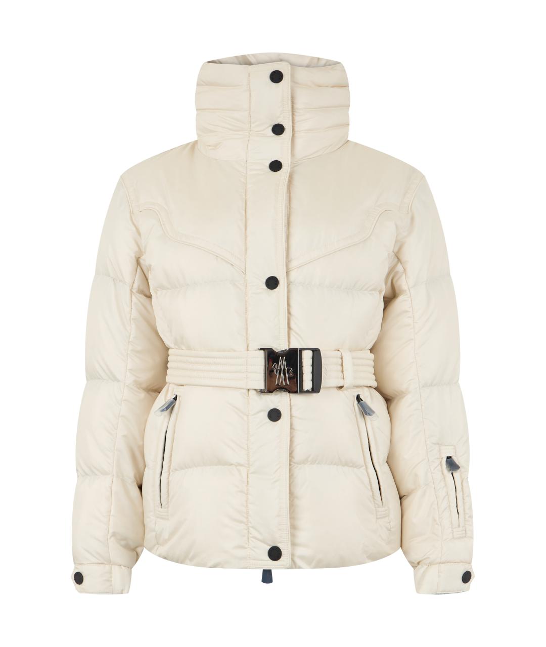 MONCLER GRENOBLE Белый синтетический пуховик, фото 1