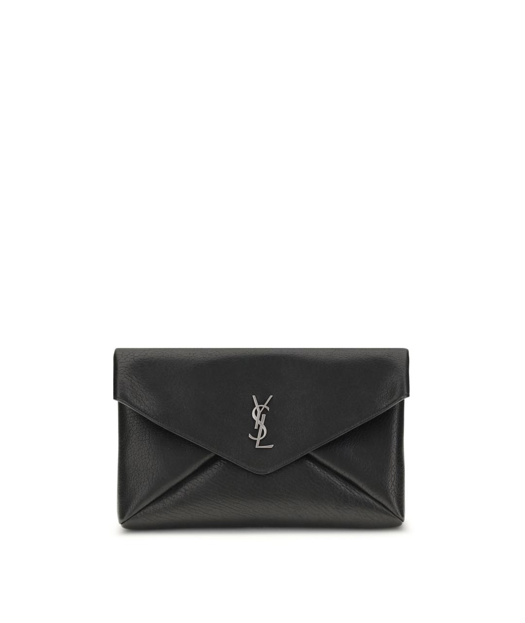SAINT LAURENT Черная кожаная папка для документов, фото 5
