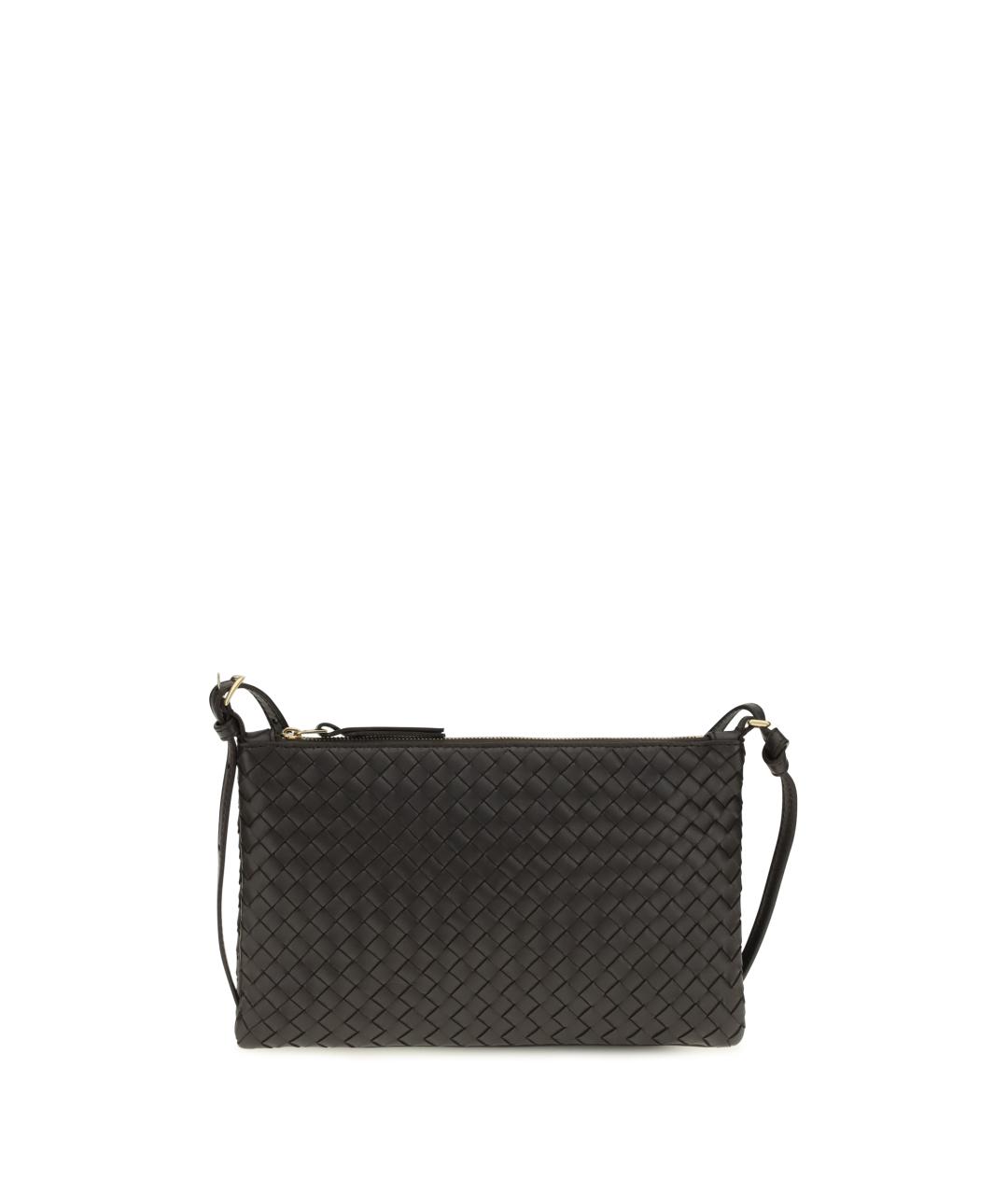 BOTTEGA VENETA Коричневая кожаная сумка через плечо, фото 5