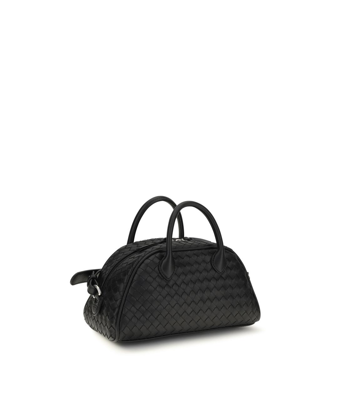 BOTTEGA VENETA Черная кожаная сумка тоут, фото 3