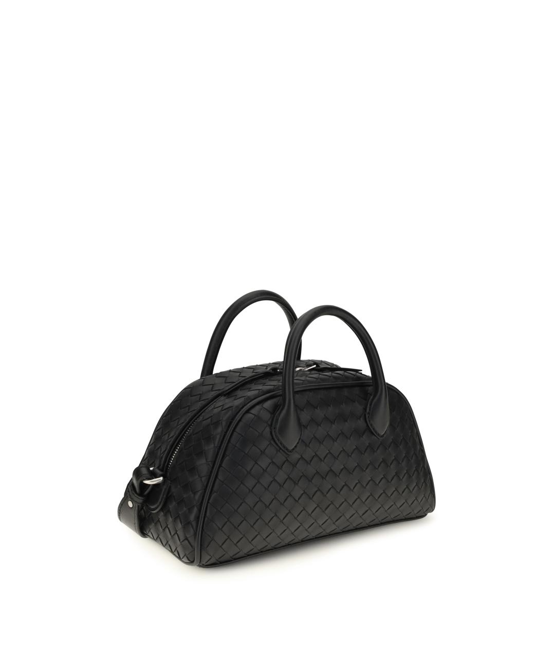 BOTTEGA VENETA Черная кожаная сумка тоут, фото 2
