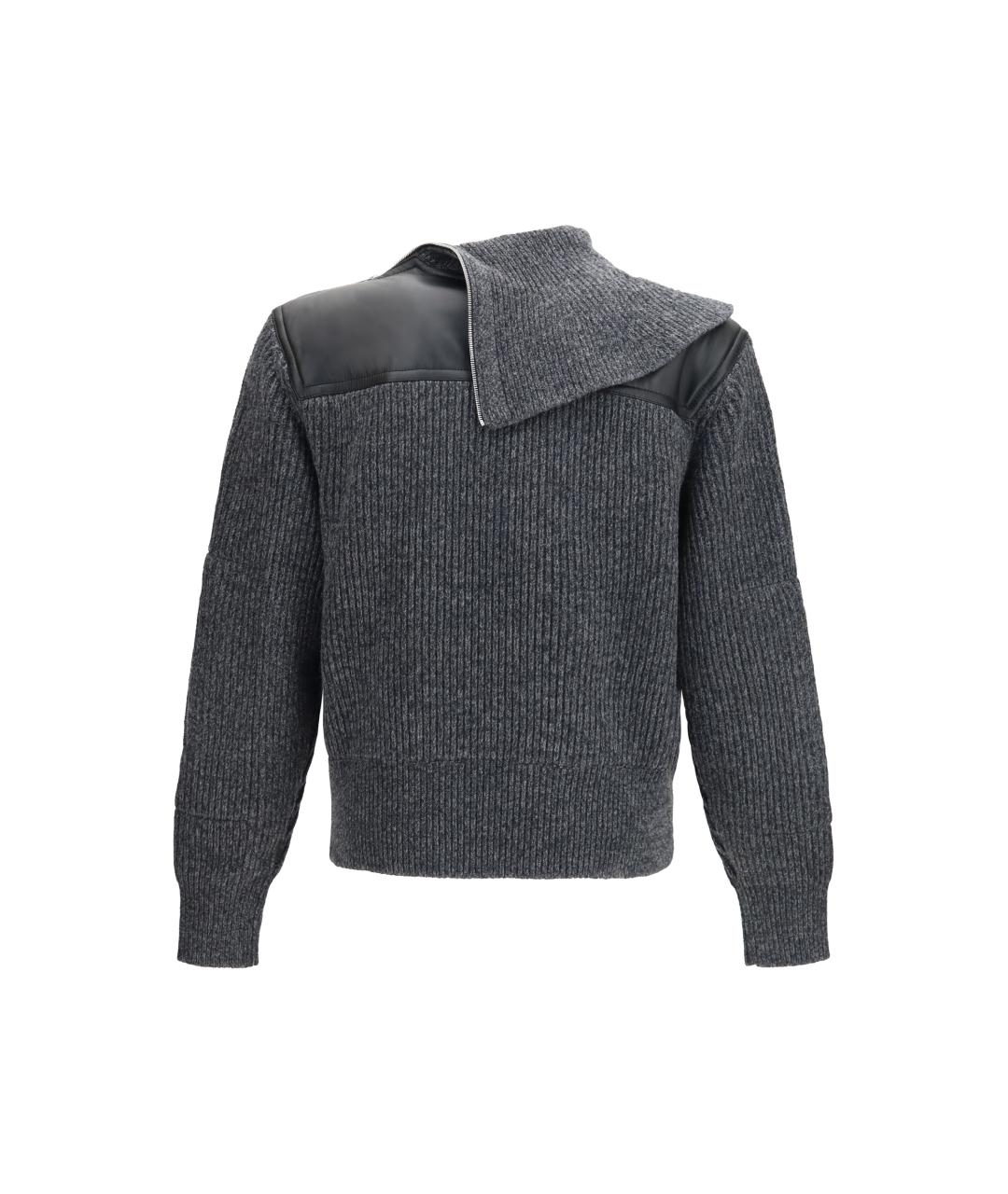 BOTTEGA VENETA Серый шерстяной джемпер / свитер, фото 2