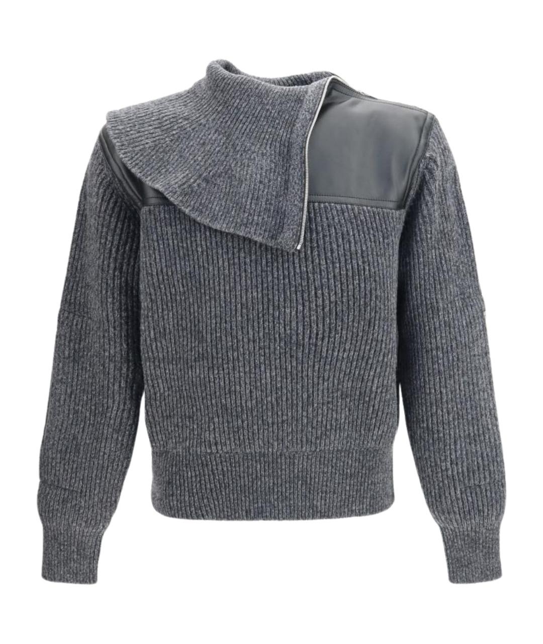 BOTTEGA VENETA Серый шерстяной джемпер / свитер, фото 1