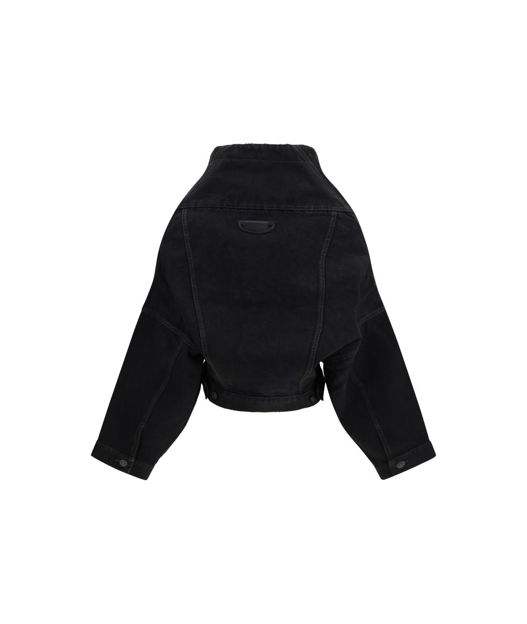 BALENCIAGA Черная хлопковая куртка, фото 2