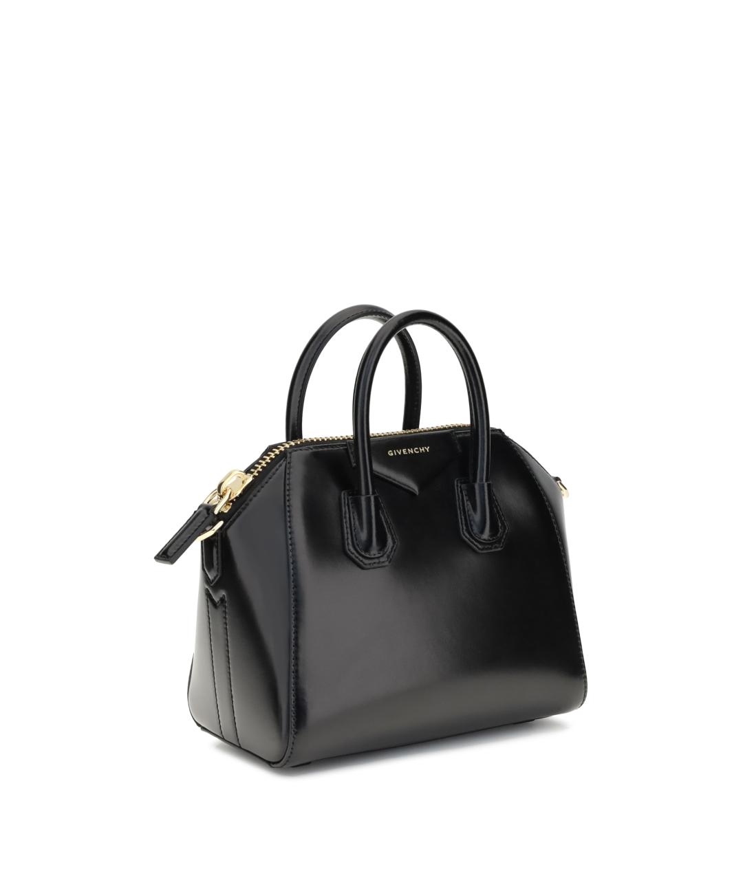 GIVENCHY Черная кожаная сумка тоут, фото 2