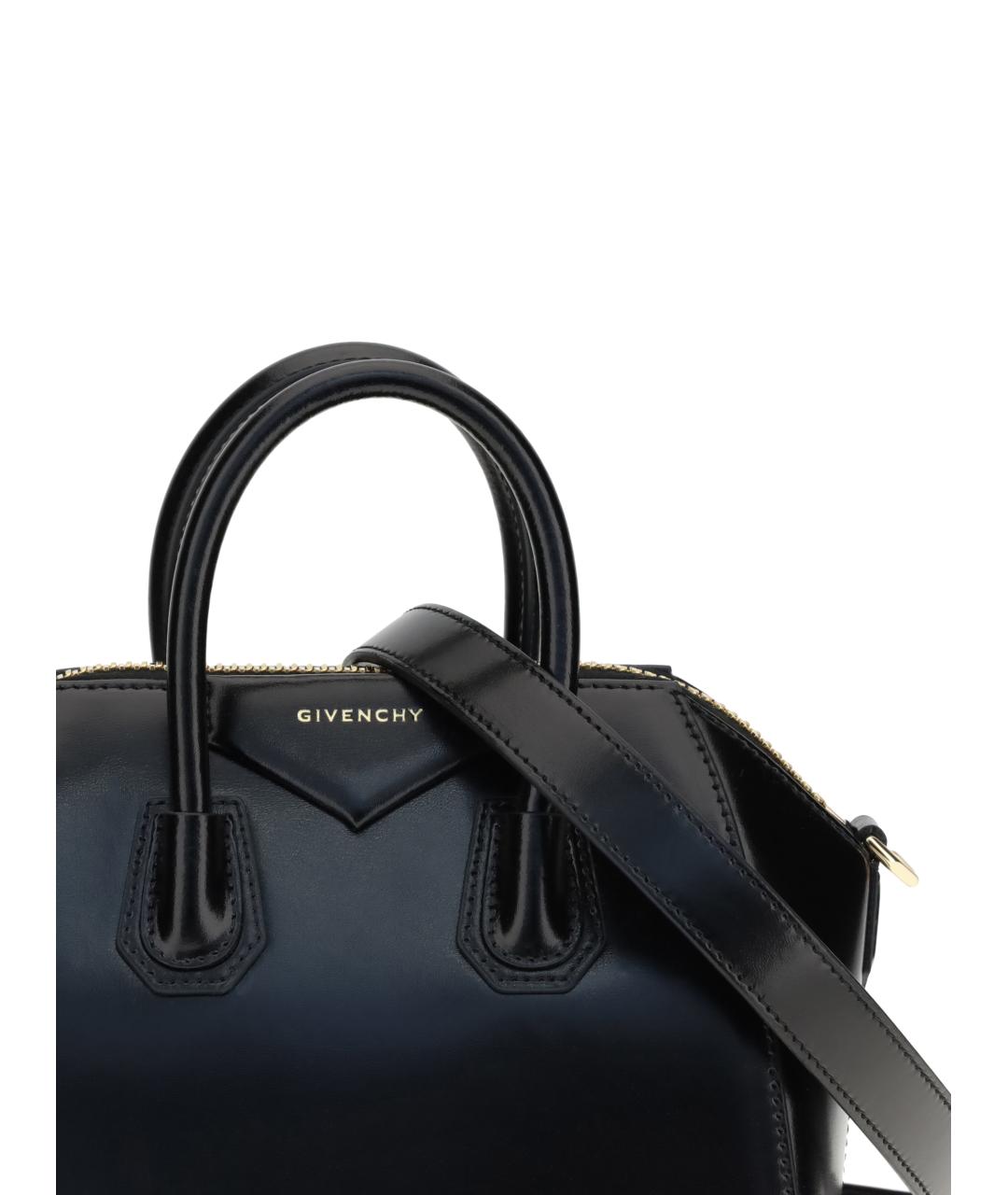 GIVENCHY Черная кожаная сумка тоут, фото 4