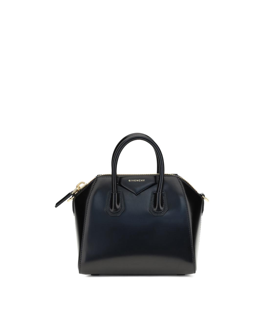 GIVENCHY Черная кожаная сумка тоут, фото 5