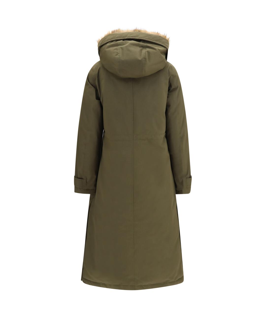 WOOLRICH Зеленое хлопковое пальто, фото 2