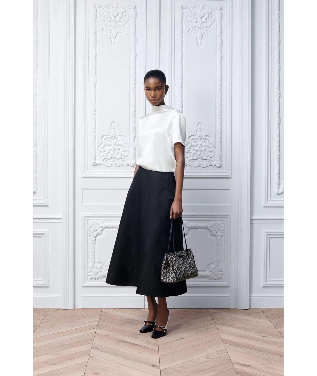 CHRISTIAN DIOR Синяя хлопковая сумка через плечо, фото 4