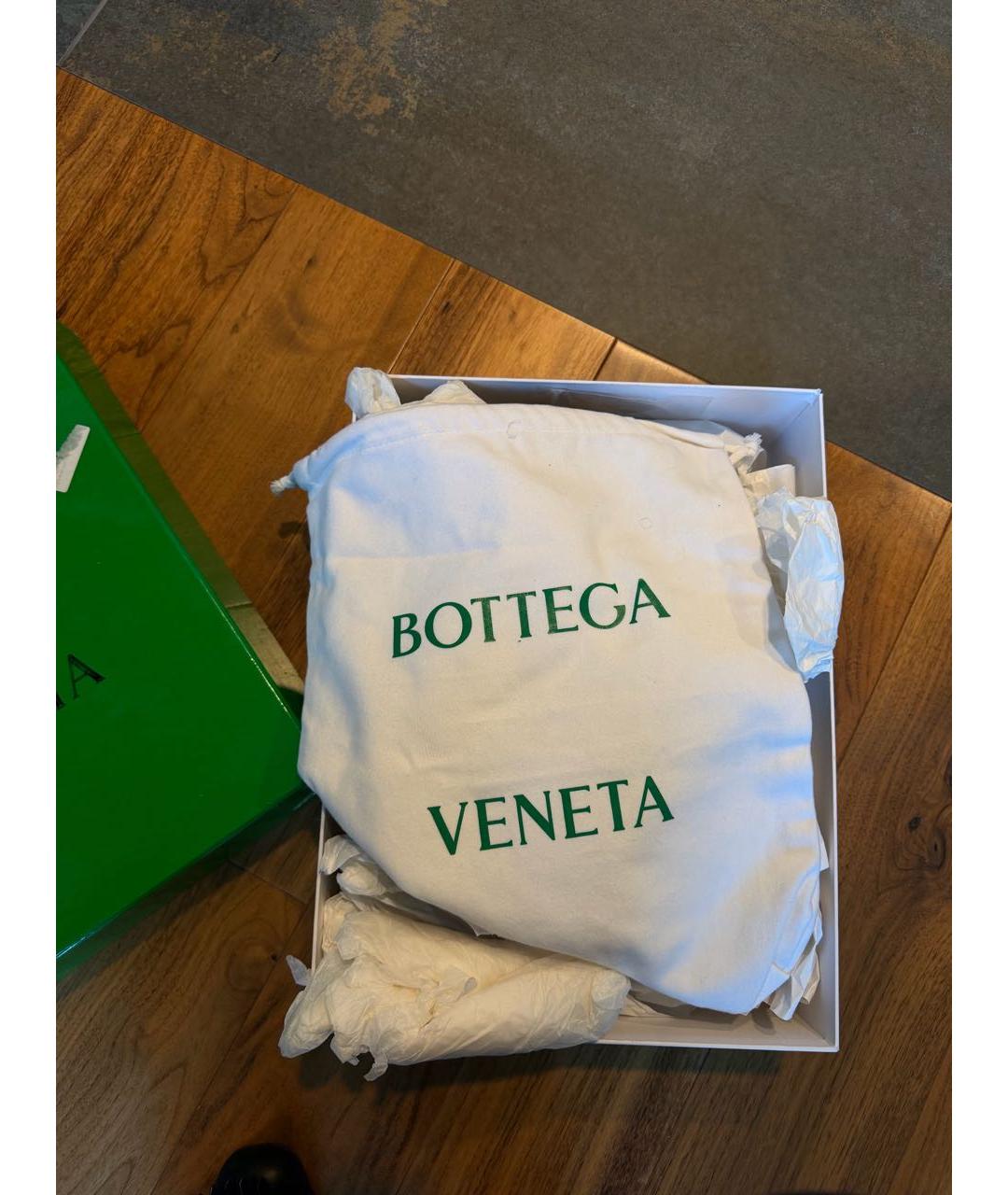 BOTTEGA VENETA Черные кожаные ботинки, фото 7