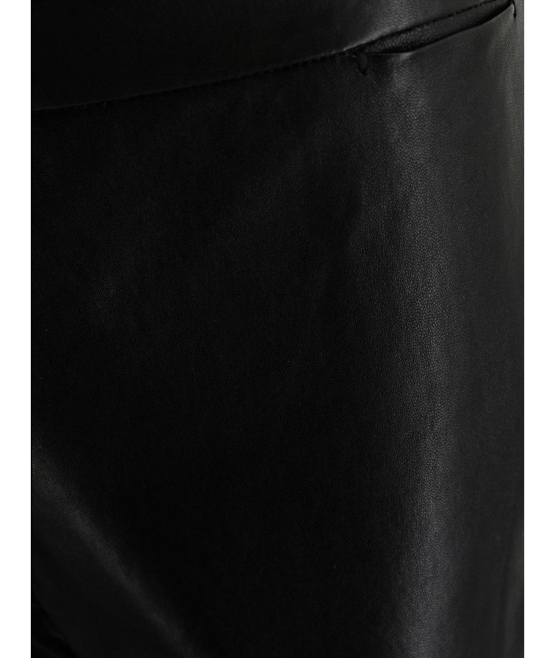 OSCAR DE LA RENTA Черные кожаные прямые брюки, фото 3