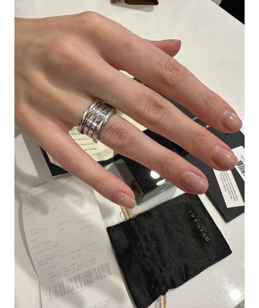 BVLGARI Белое кольцо из белого золота, фото 6