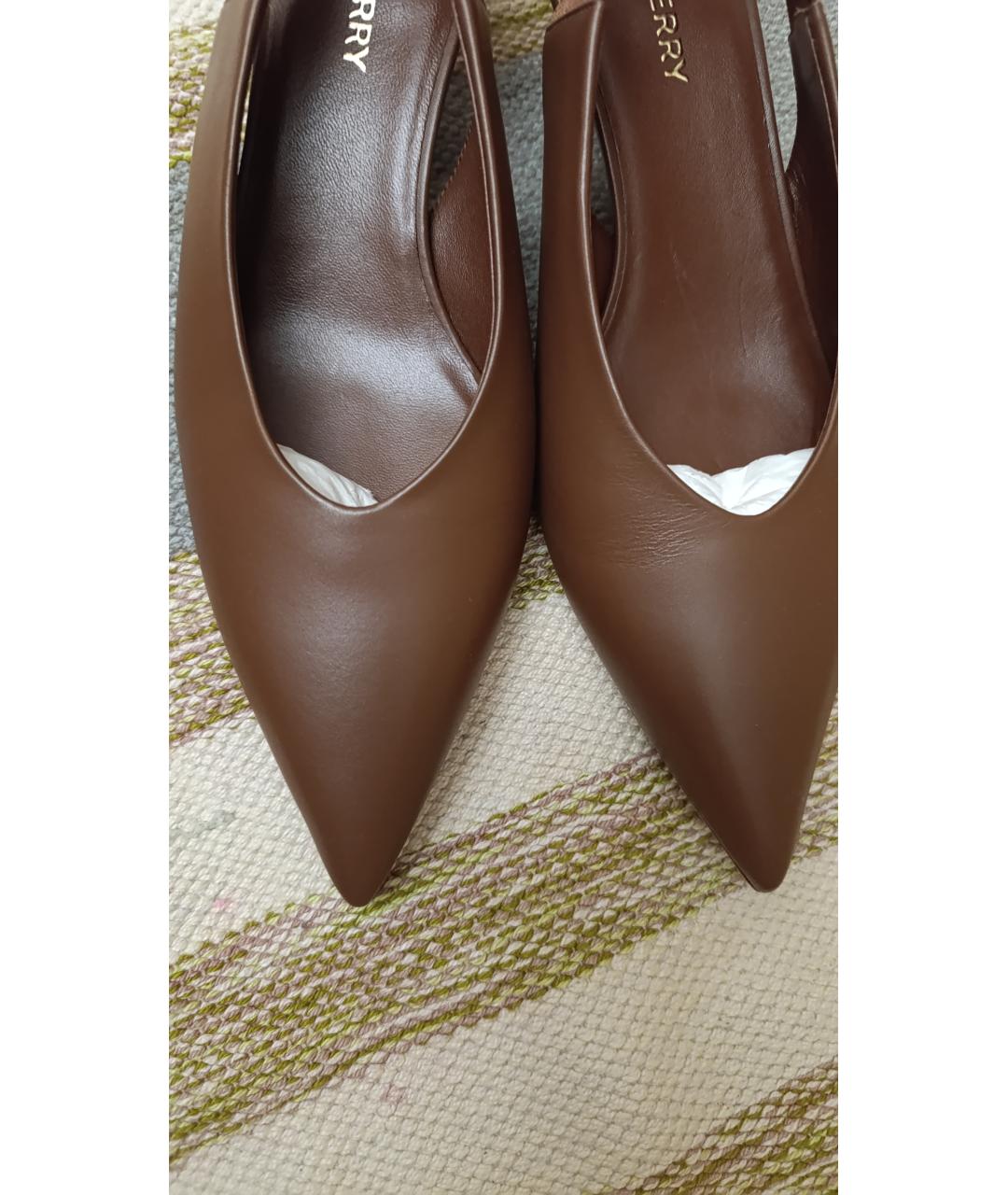BURBERRY Коричневые кожаные туфли, фото 7