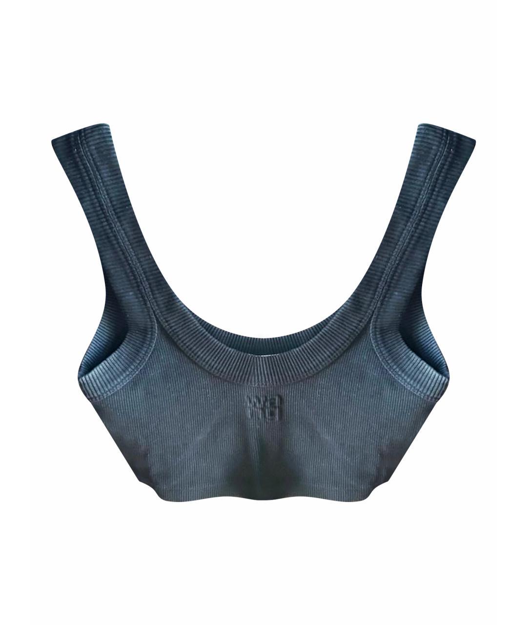 T BY ALEXANDER WANG Черная майка, фото 7