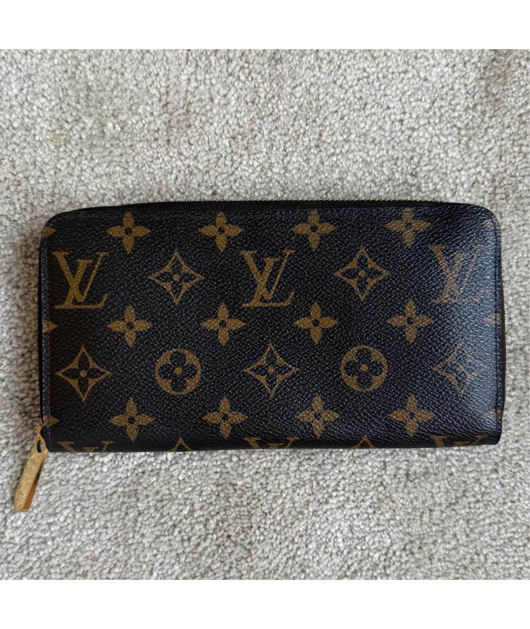 LOUIS VUITTON Коричневый кошелек, фото 8