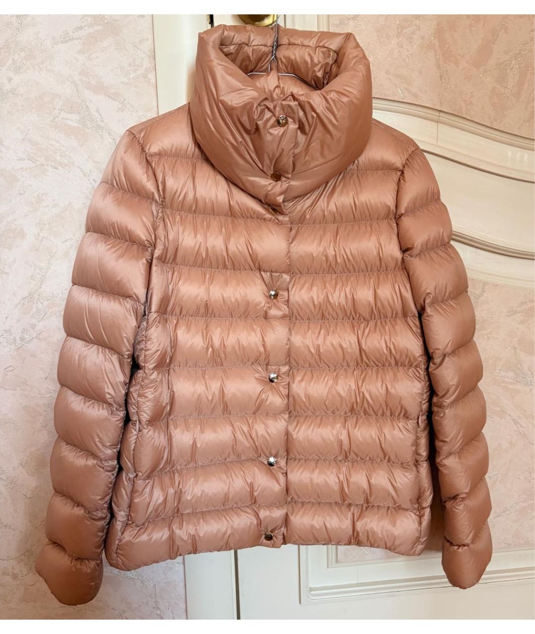 MONCLER Бежевый пуховик, фото 3