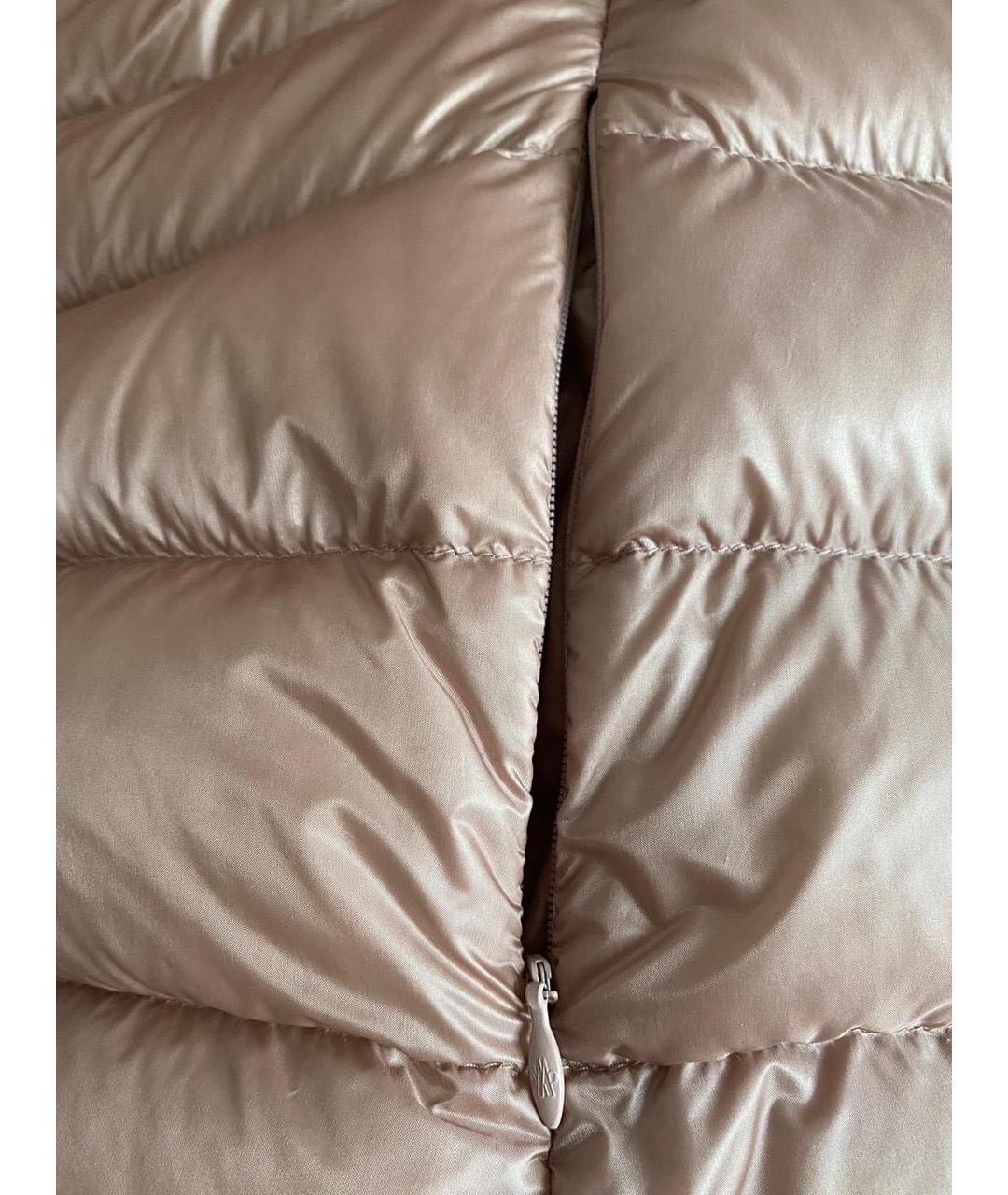 MONCLER Бежевый пуховик, фото 5