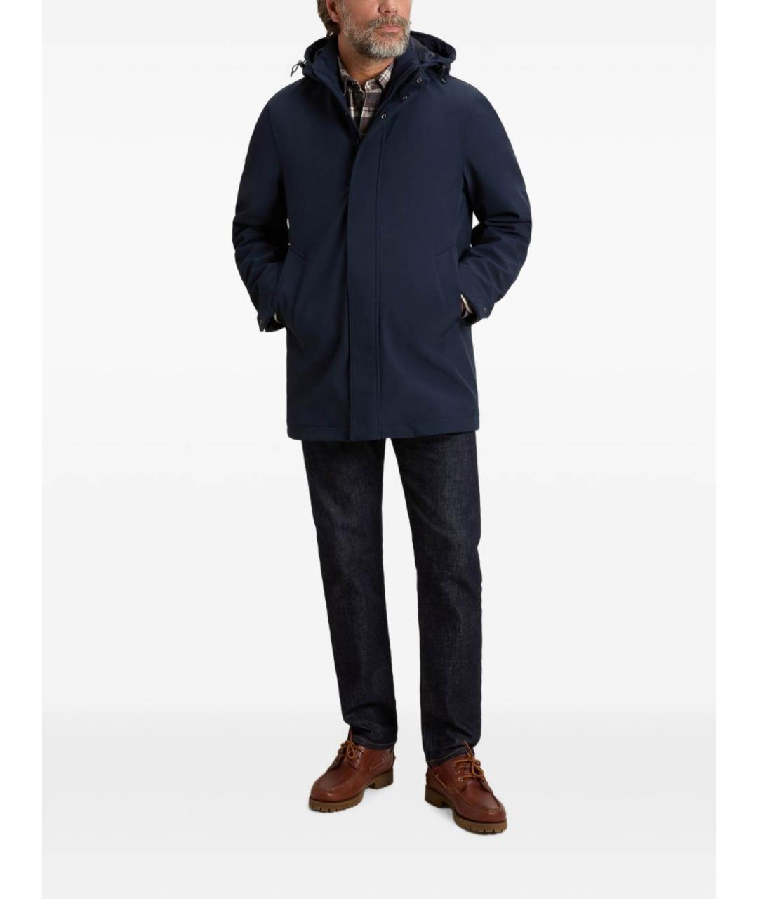 WOOLRICH Синяя полиэстеровая парка, фото 2