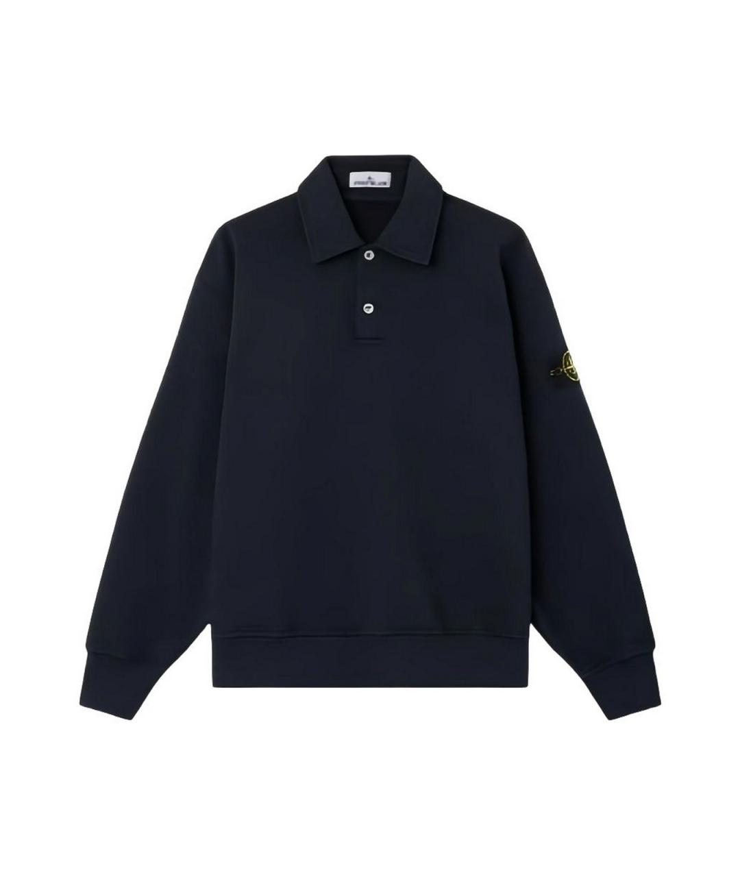 STONE ISLAND Синий хлопковый джемпер / свитер, фото 1